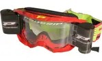 Progrip Goggle Vista 3303 Red + XXL Roll Off 50mm / Clear Lens / NoFog-AntiScratch